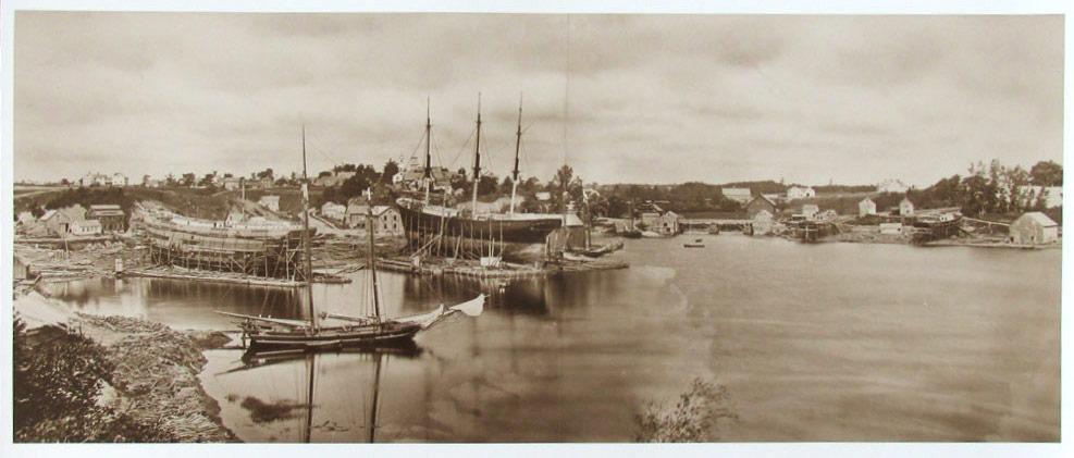 Panorama with sepia. Courtesy of the Yarmouth Historical Society